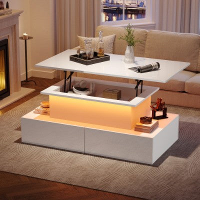 Modern High Gloss LED Coffee Table
