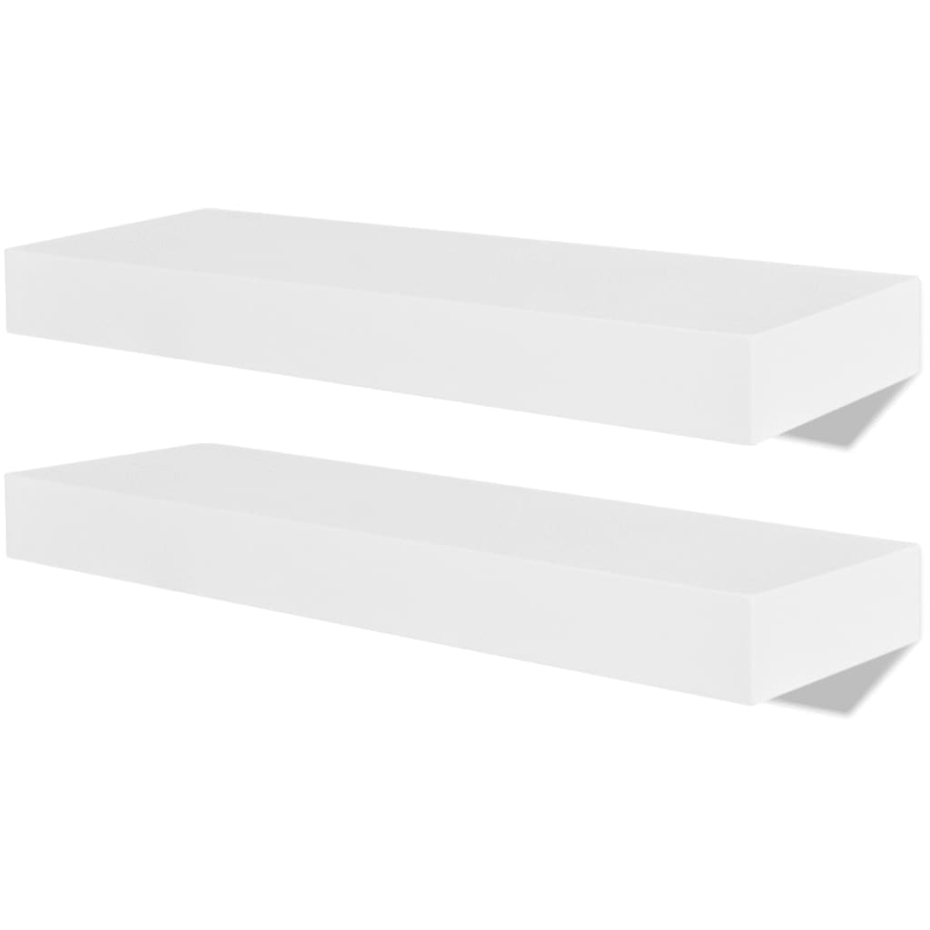 floating shelves white