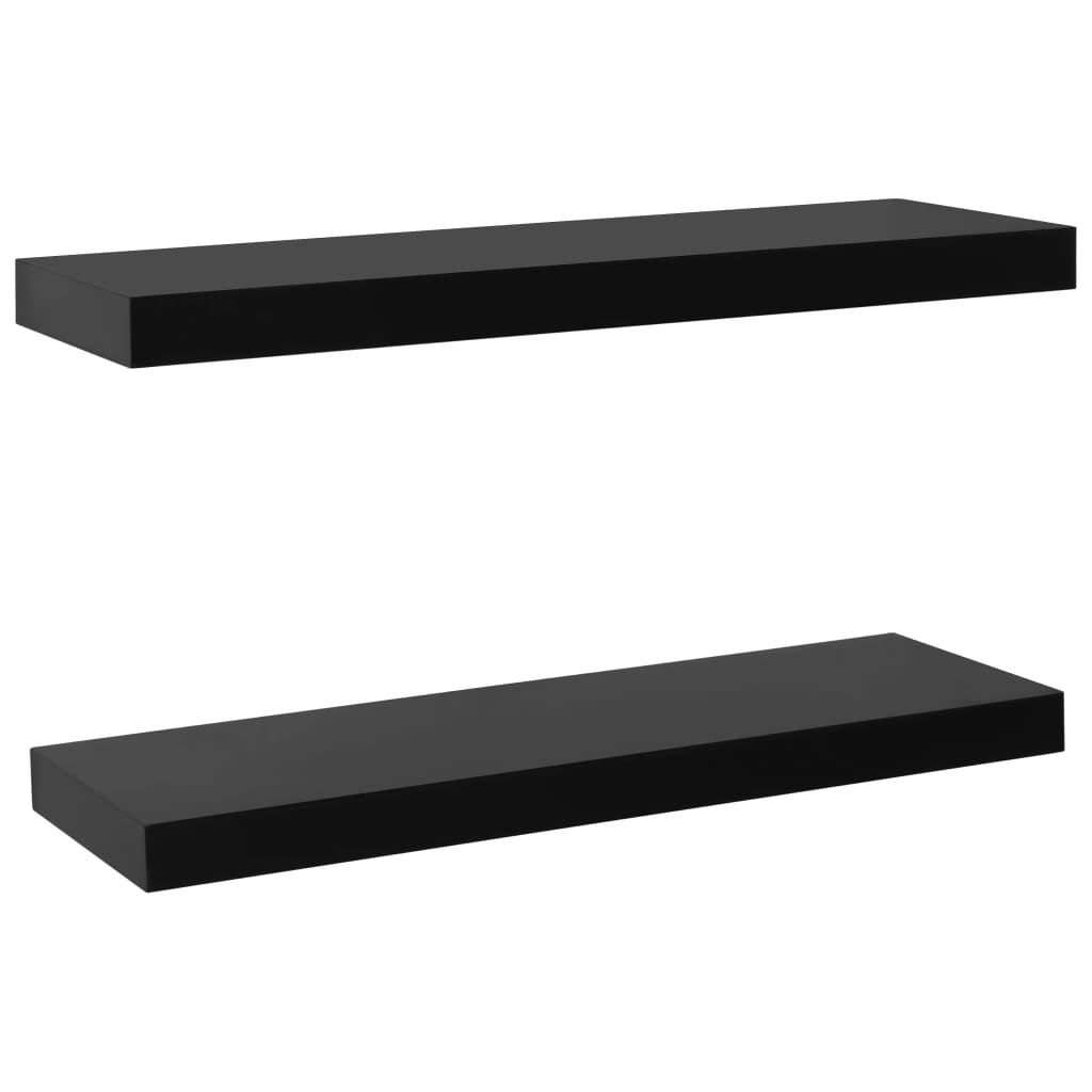 floating shelves black