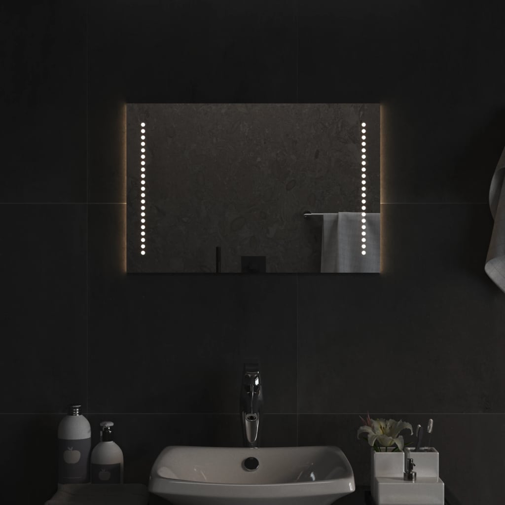 2 Row Dots LED bathroom mirror