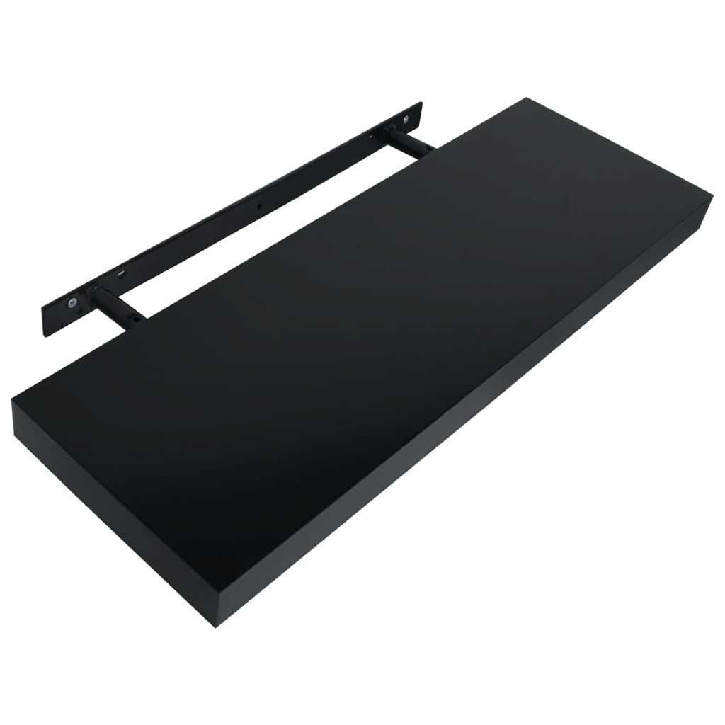 floating shelves black