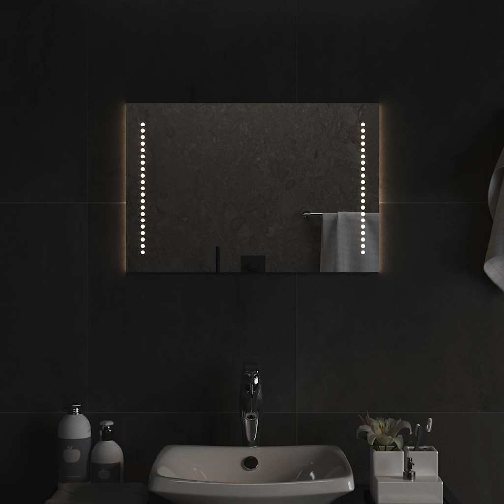 2 Row Dots LED bathroom mirror