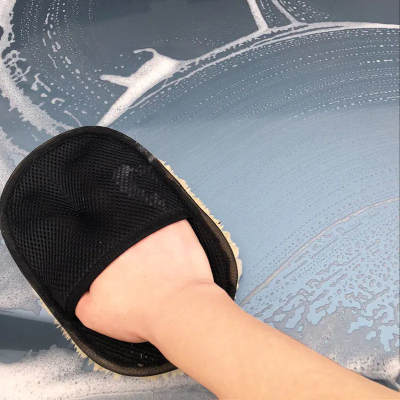 Ultra Plush Double-Sided Faux Wool Wash Mitt